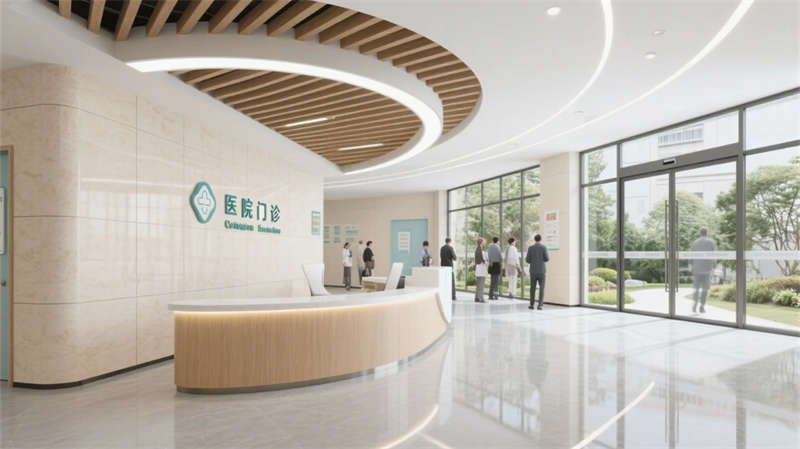 療愈綠洲，光影共生——合肥6000平醫(yī)院裝修設(shè)計(jì)效果圖